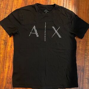 Armani Exchange A|X Men’s Black Graphic Logo T-Shirt – Size M